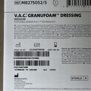V.A.C. Granufoam Dressing Medium NWT 10 count